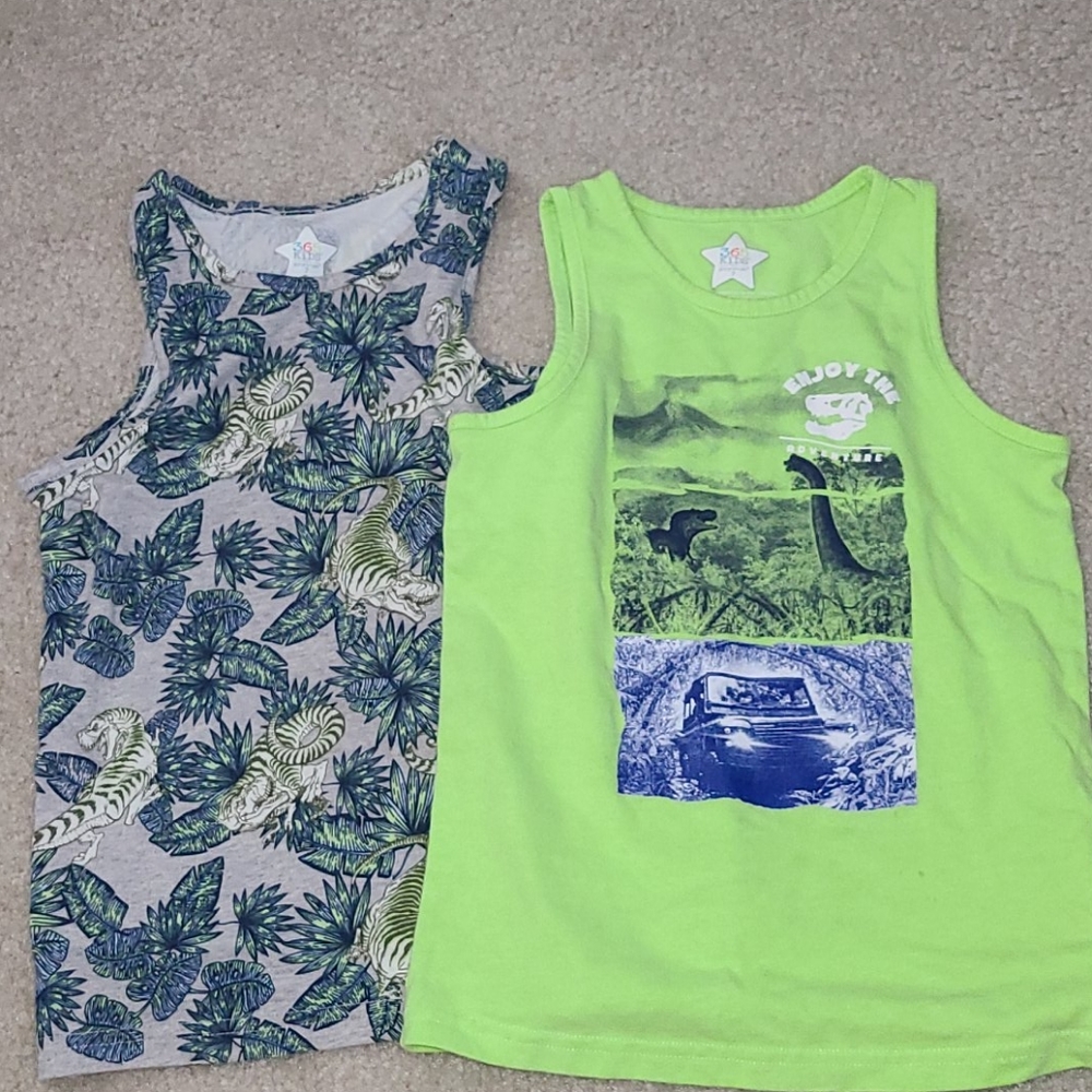 Dinosaur tank tops